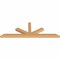 Ekena Millwork Saratoga Smooth Timber Gable Bracket, Western Red Cedar, 72"W x 24"H x 3 1/2"D x 3 1/2"F, 8/12 Pitch GBW072X24X0404SAR00SWR - alternate 4